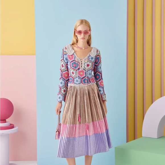 Celia B Erasmus Top in Multi XS NWT - Picture 2 of 8